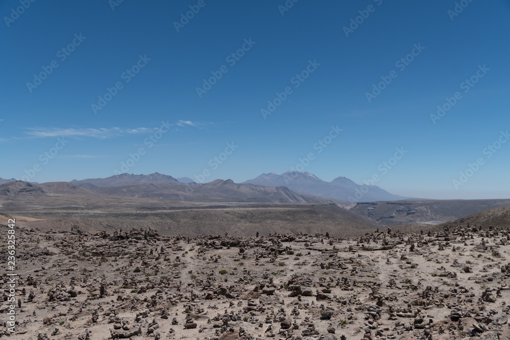 Peru Volcano Landscape Viewpoint