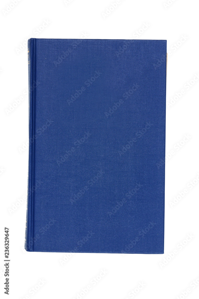 Blue book isolated on white background. View from above. Blue book isolated on white background. View from above.