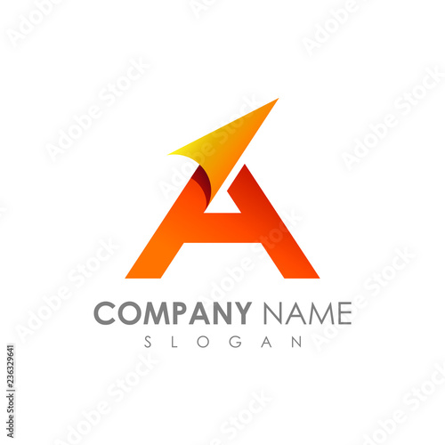 Letter A With Arrow Initial Name Logo Template Free Download Letter A With Arrow Initial Name Logo Template - GFXLoad
