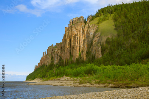 The Lena River in the Sakha Yakutia Republic in Russia