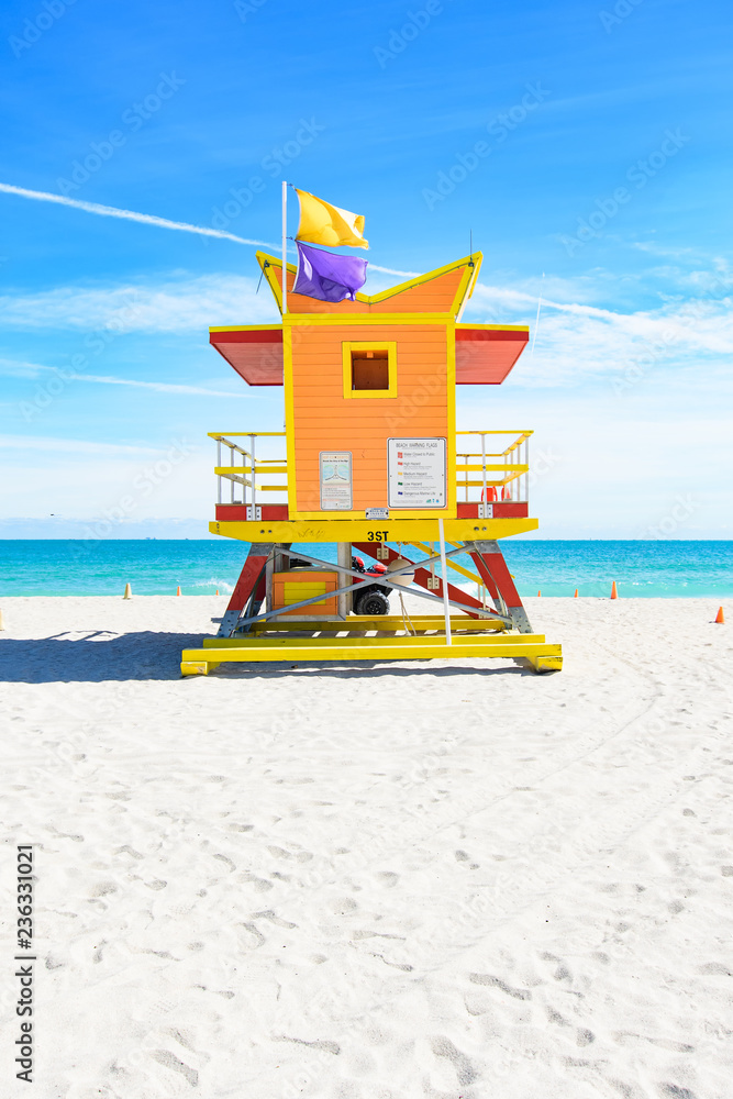 Fototapeta premium 3rd Street lifeguard station, Miami Beach