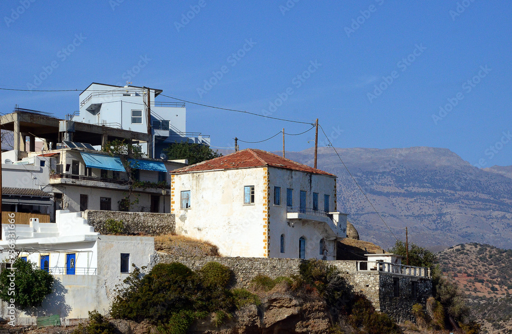 Blick auf Agia Galini, Kreta, Griechenland