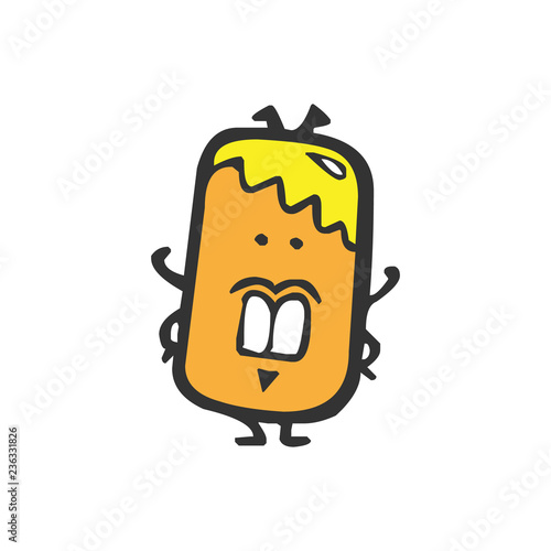 Alien Monster. Vector illustration.