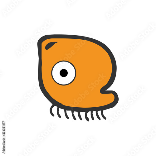 Alien Monster. Vector illustration.