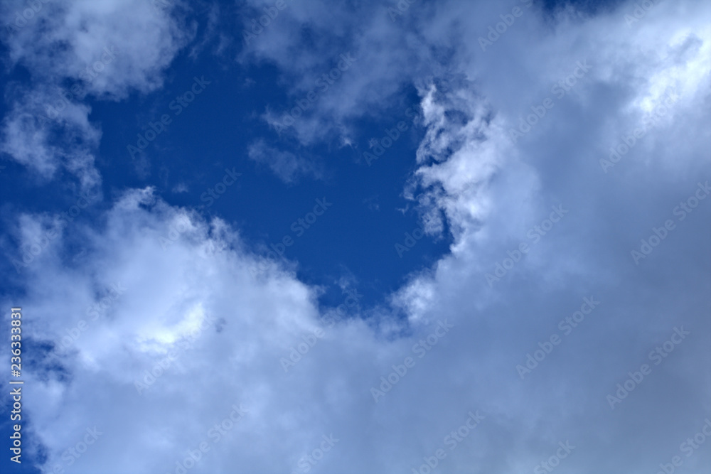 Fototapeta premium blue sky with clouds,white, nature, day, weather, air, cloudy, heaven, atmosphere, light,space, bright, fluffy,meteorology, 
