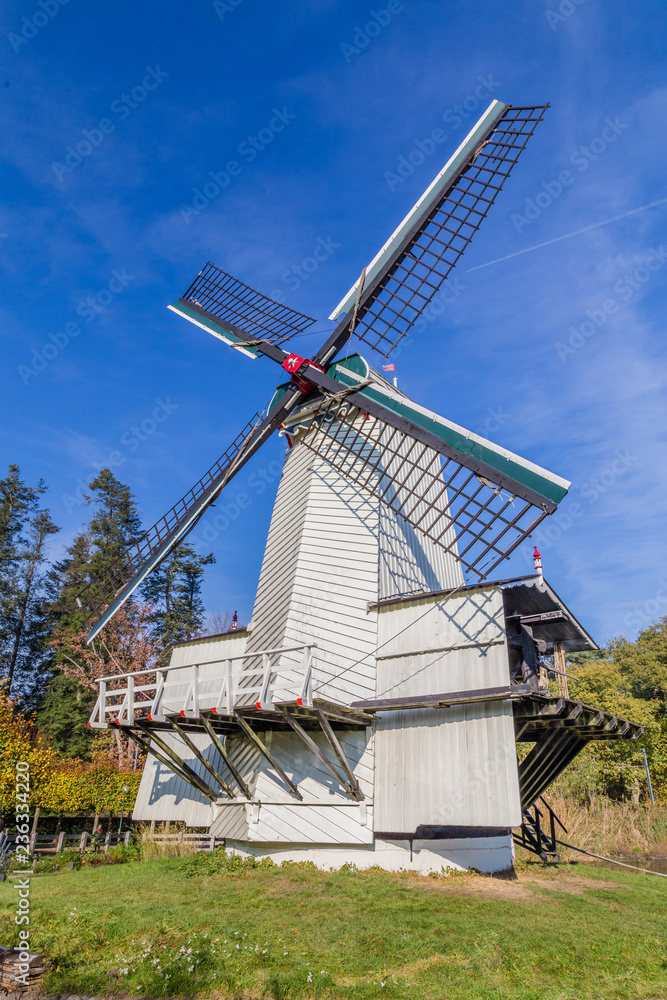 Obraz premium Historic Dutch scene with windmill