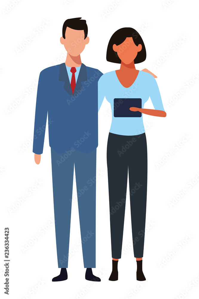 Young couple avatar Young couple avatar