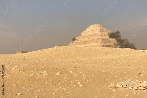 Pyramids of giza. Great pyramids of Egypt. The seventh wonder of photo