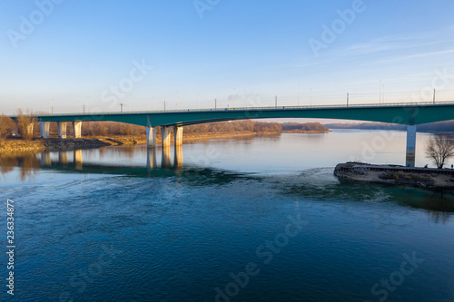 Wallpaper Mural most marii skłodowskiej-curie w warszawie zachód słońca  Torontodigital.ca