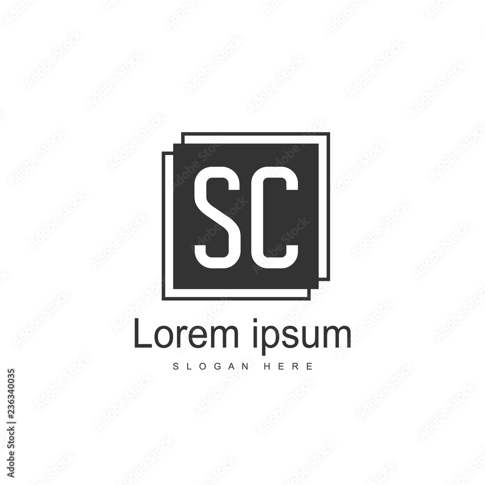 S Letter logo template. Initial letter logo design S Letter logo template. Initial letter logo design
