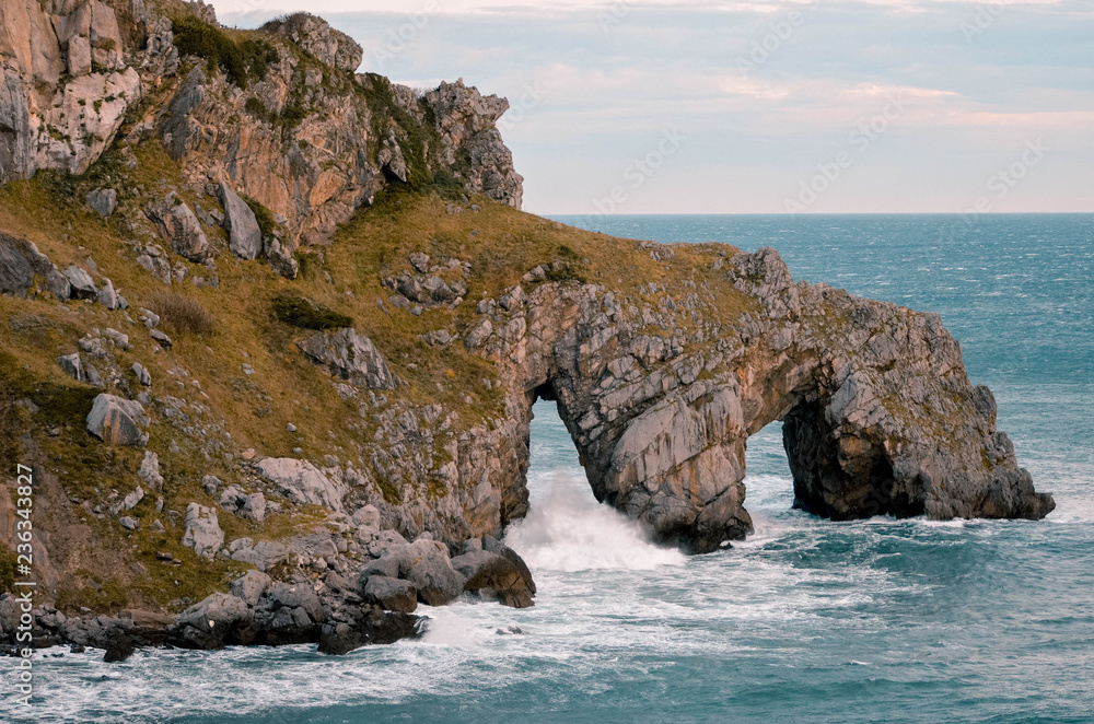 Fototapeta premium San Juan de Gaztelugatxe and its surroundings. Basque Country, Spain