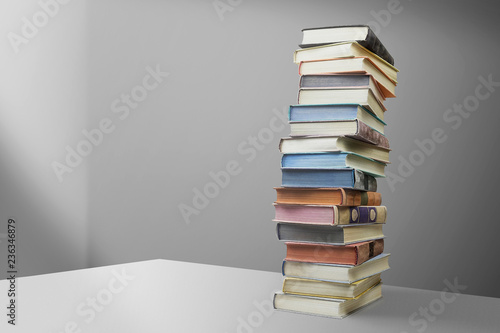 Stack of old different books