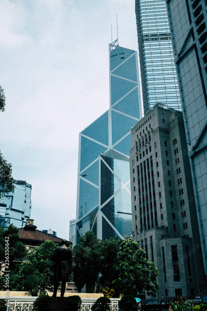 Bank of China building in Hong Kong