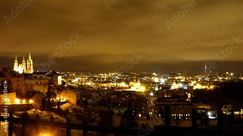Prague de nuit, République Tchèque