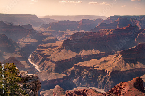 Beautiful Landscape of Grand Canyon with the Colorado River visible