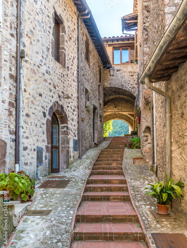 Scheggino  idyllic village in the Province of Perugia  in the Umbria region of Italy.