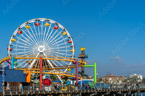 Pier close up view from beach