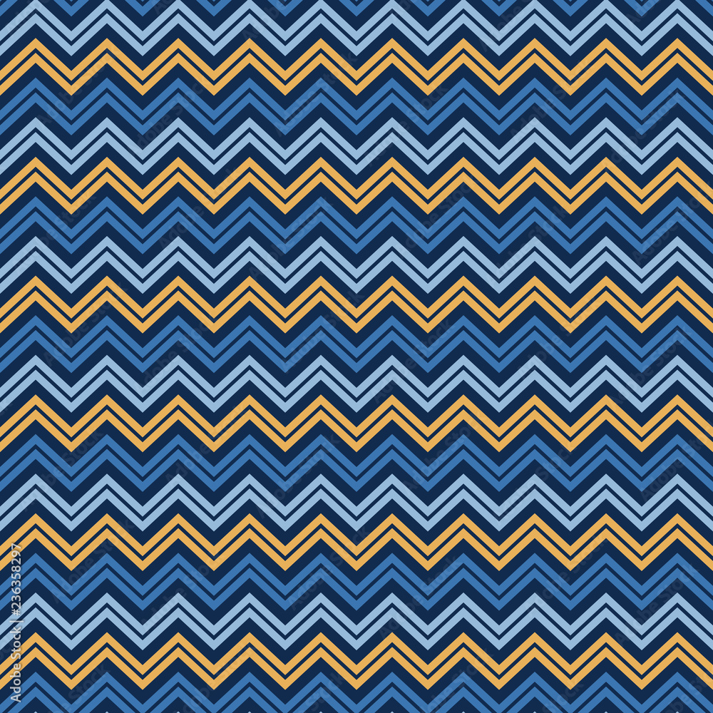Chevron Seamless Pattern - Shades of blue and gold design made for Hanukkah Chevron Seamless Pattern - Shades of blue and gold design made for Hanukkah