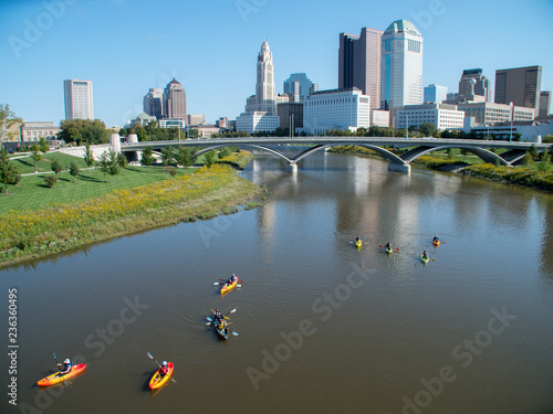 CityScape With Canoes 2 photo