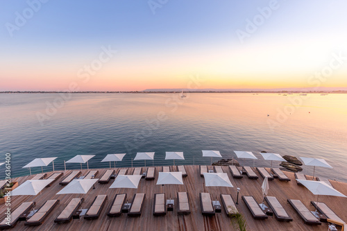 Wallpaper Mural SYRACUSE, ITALY - sunset in front of the sea Torontodigital.ca