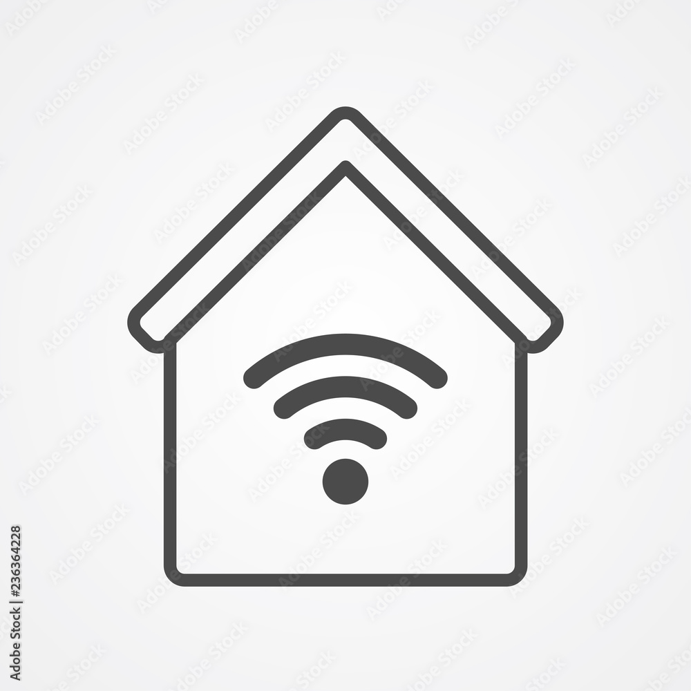 Smart home vector icon sign symbol Smart home vector icon sign symbol