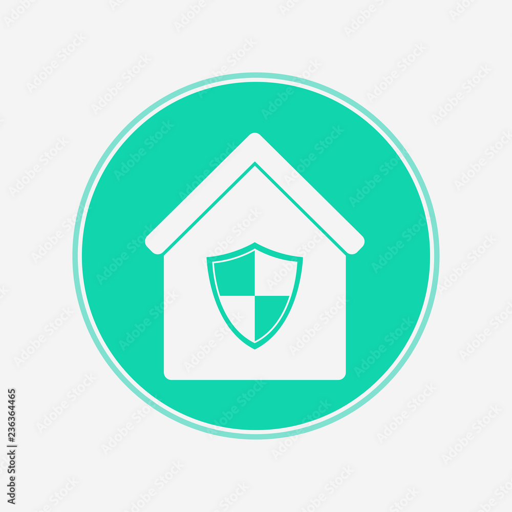 Protect home vector icon sign symbol Protect home vector icon sign symbol