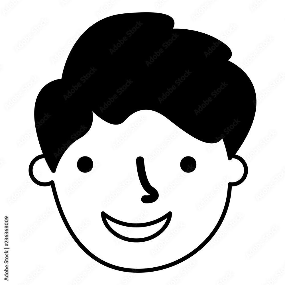 man face on white background man face on white background