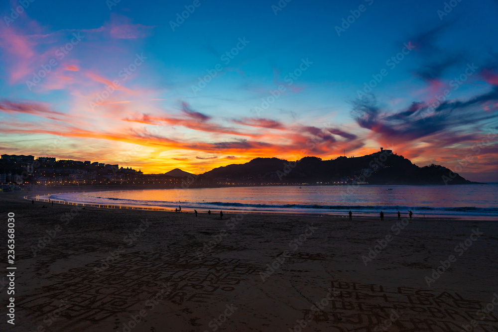Fototapeta premium Donostia San Sebastián, Bahía de la Concha