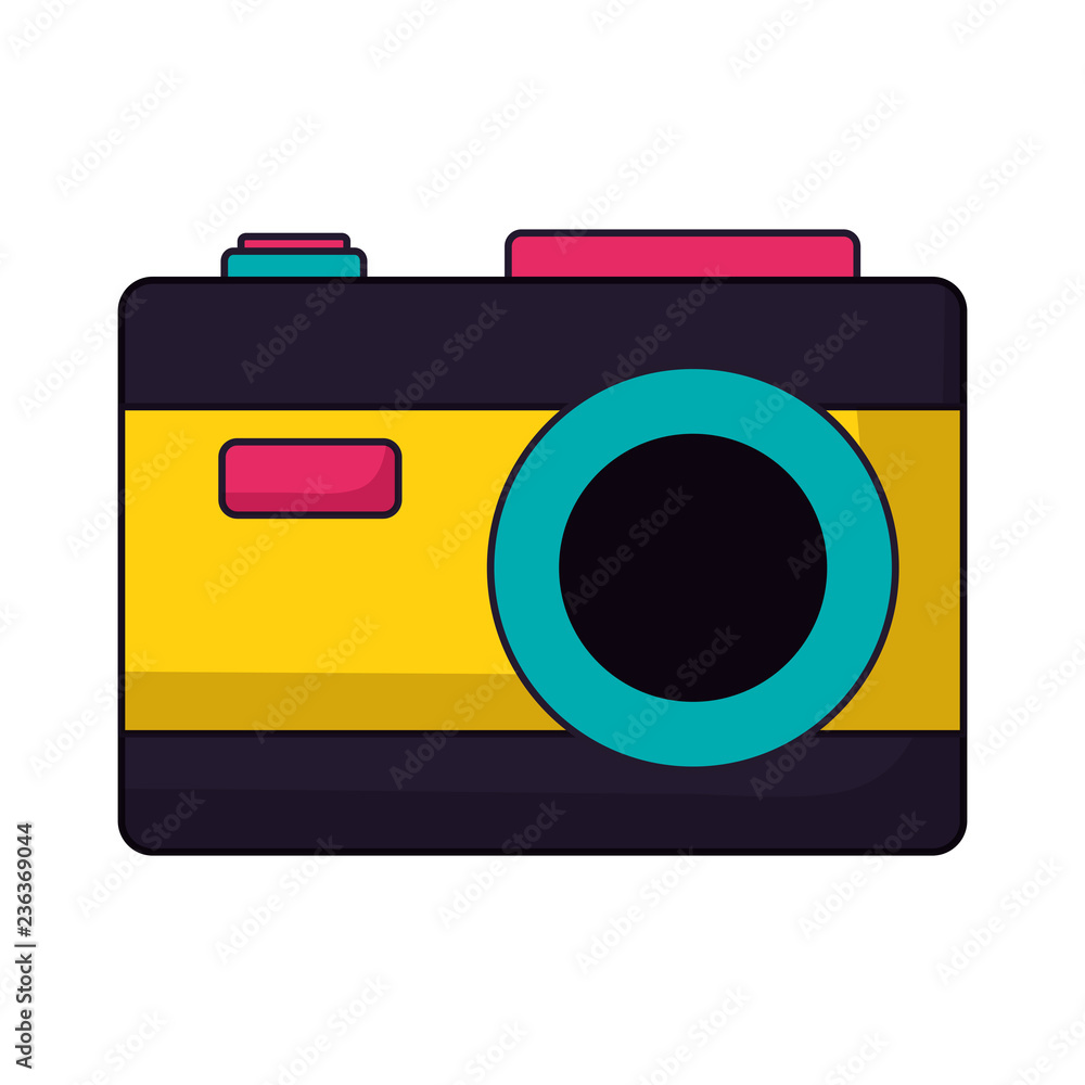 photography camera on white background photography camera on white background