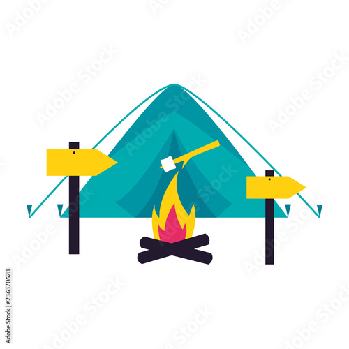 camping summer concept