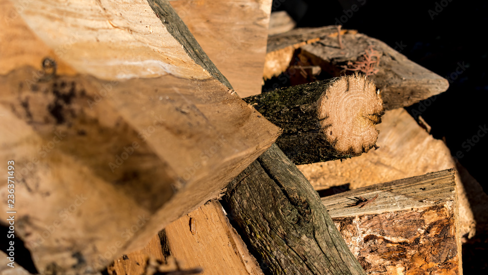 walnut firewood heap walnut firewood heap