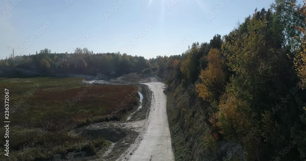 Sand mining, quarry Sand mining, quarry