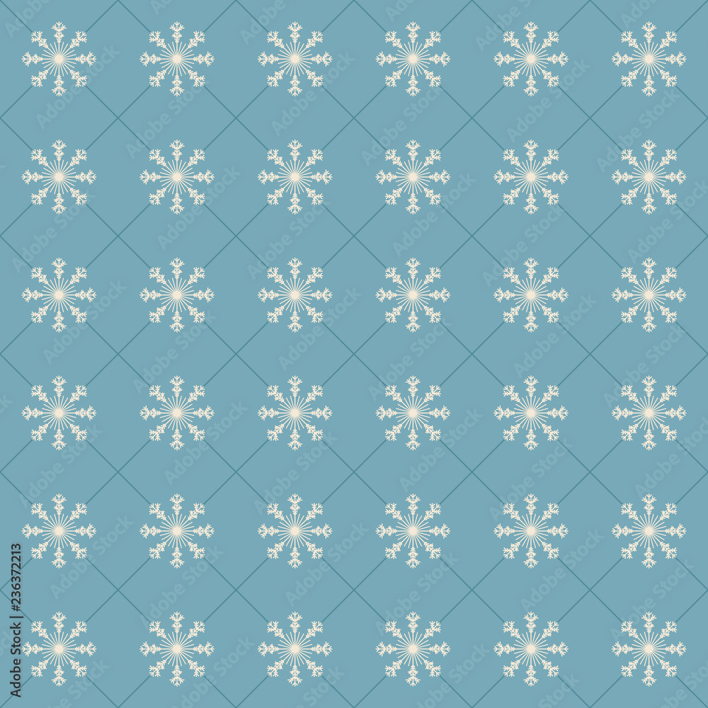Snowflakes vector seamless pattern Snowflakes vector seamless pattern