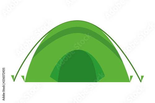 tent camping on white background