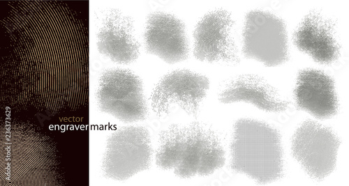 Engraver marks (vector) photo