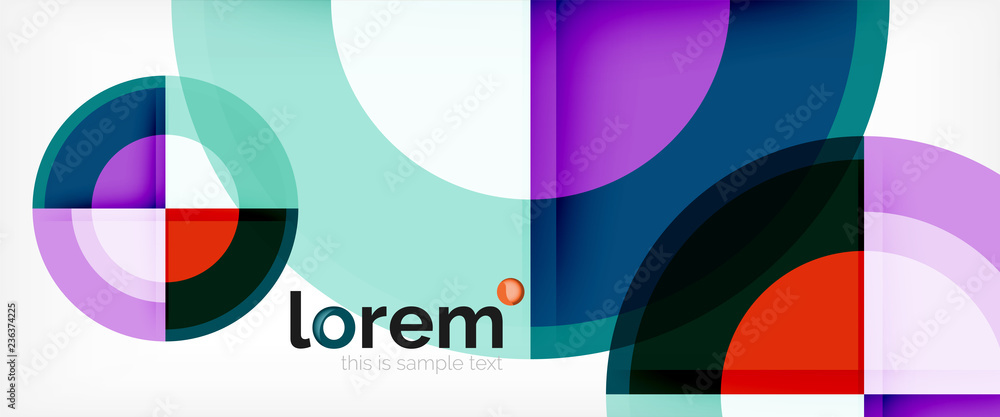 Circle abstract background, geometric modern design template Circle abstract background, geometric modern design template
