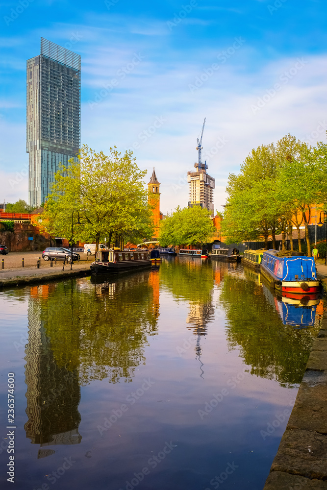 Castlefield - an inner city conservation area in Manchester, UK