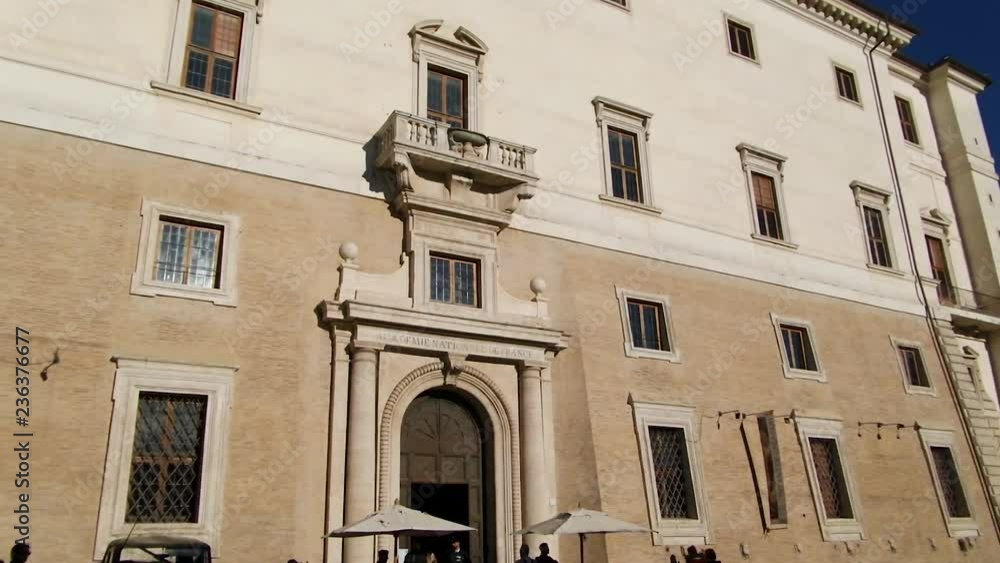 Part of Villa Medici with the headquarters of the French Academy, Rome, Italy. Part of Villa Medici with the headquarters of the French Academy, Rome, Italy.