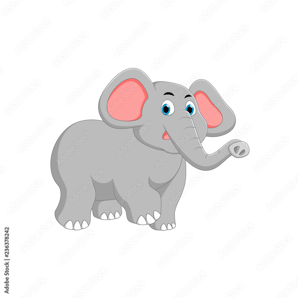 vector illustration of elephant cartoon vector illustration of elephant cartoon