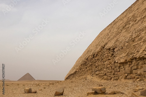 Pyramids of giza. Great pyramids of Egypt. The seventh wonder of photo