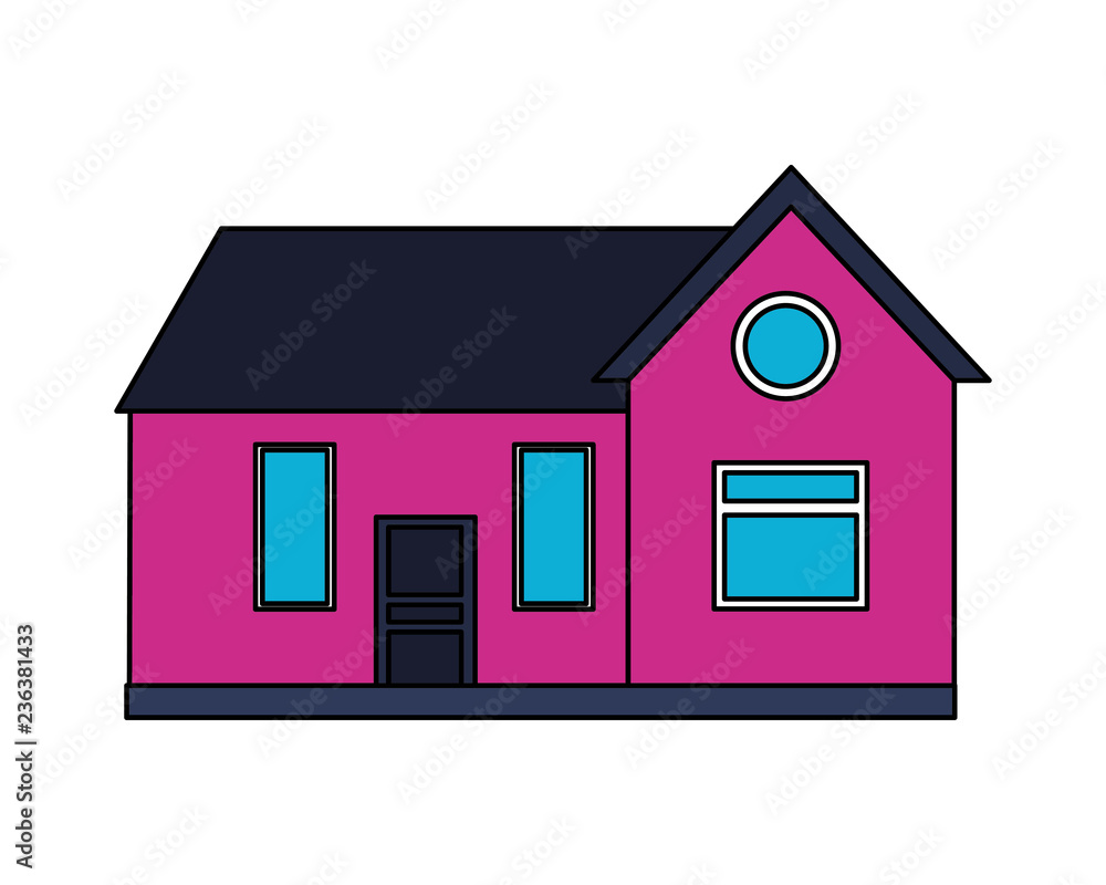 house home exterior on white background house home exterior on white background