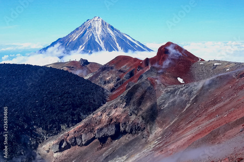The nature of Kamchatka, the mountains and volcanoes of Kamchatk photo