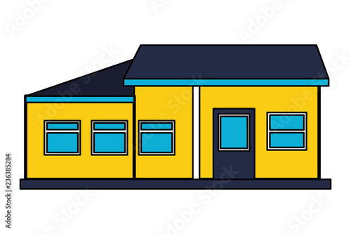 house home exterior on white background