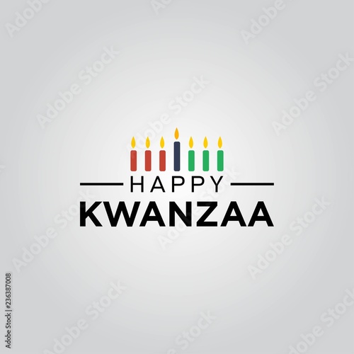 happy kwanzaa design template photo