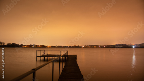 Night Lake Basov Kut  Rivne  Ukraine