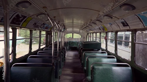 inside an old bus