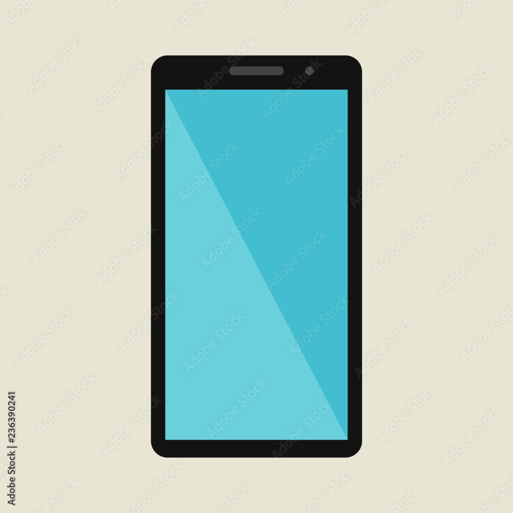 Flat design of touch screen smart phone. Flat design of touch screen smart phone.