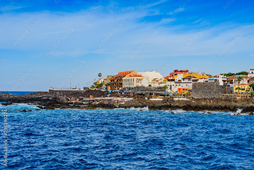 Beautiful view of the promenade of Garachico.Tenerife. Canary Islands..Spain Beautiful view of the promenade of Garachico.Tenerife. Canary Islands..Spain