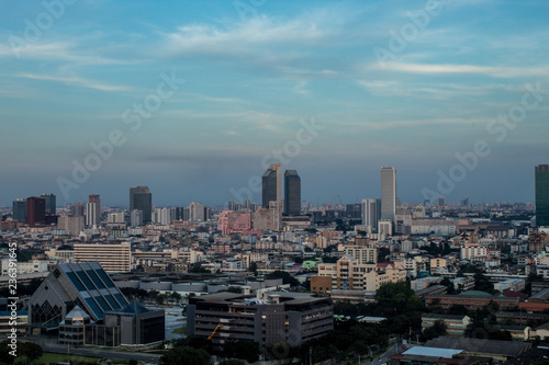 Bangkok thailand - November 29  2018  top view of buiding city scape in Bangkok  Thailand