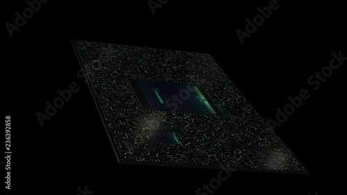 Abstract Animated Circuit Board Padlock Secure 1.mov